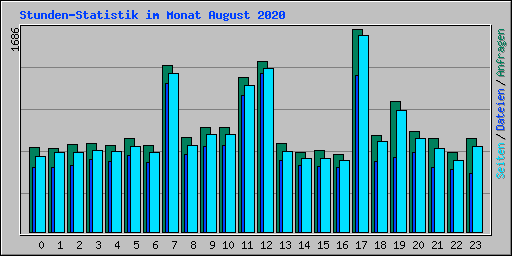 Stunden-Statistik im Monat August 2020