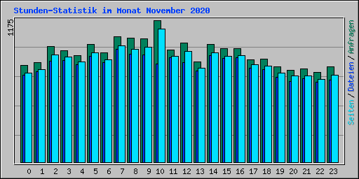 Stunden-Statistik im Monat November 2020