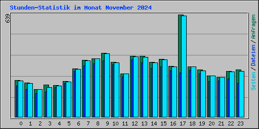 Stunden-Statistik im Monat November 2024